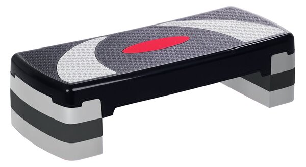 HOMCOM Nastavitelný Aerobní Fitness Stupínek s Protiskluzovým Povrchem 78x29x20 cm | Aosom