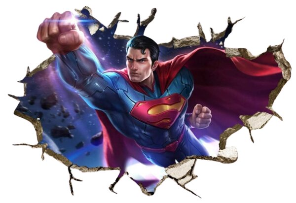 Samolepka na zeď "Superman" 60x90 cm