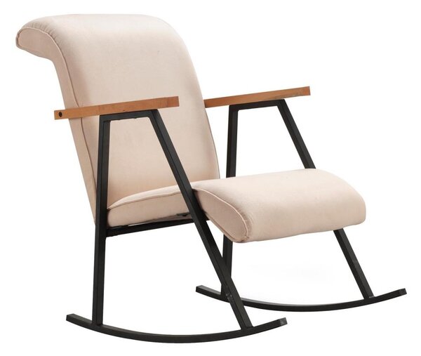 Houpací křeslo LUNI krémová