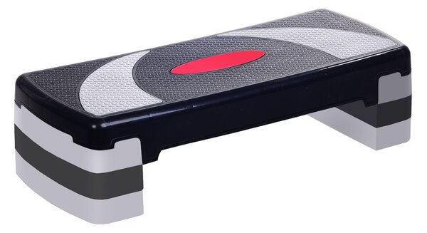 HOMCOM Nastavitelný Aerobní Fitness Stupínek s Protiskluzovým Povrchem 78x29x20 cm | Aosom