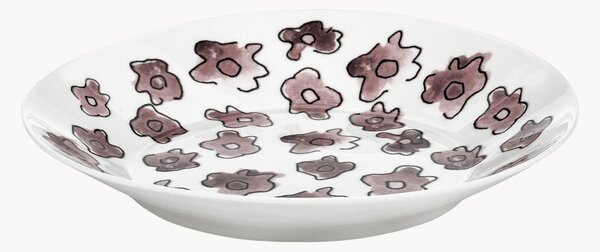 Sada hlubokých talířů z kostního porcelánu Midnight Flowers, 2 díly