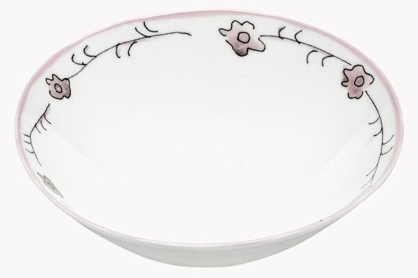 Sada misek z kostního porcelánu Midnight Flowers, 2 díly