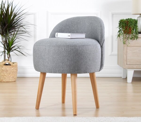 Taburet NIKI pr. 46 cm šedá