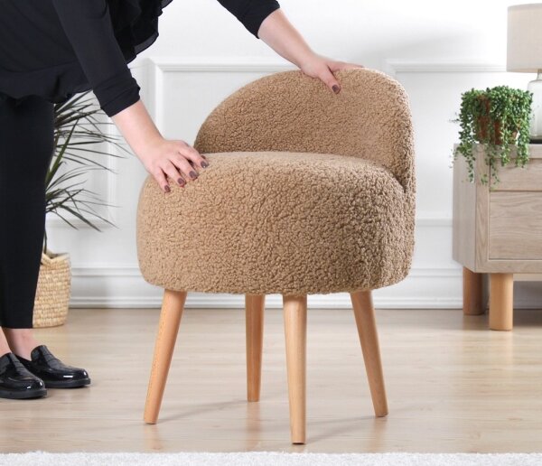 Taburet MIKI pr. 46 cm hnědá
