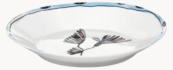 Sada hlubokých talířů z kostního porcelánu Midnight Flowers, 2 díly