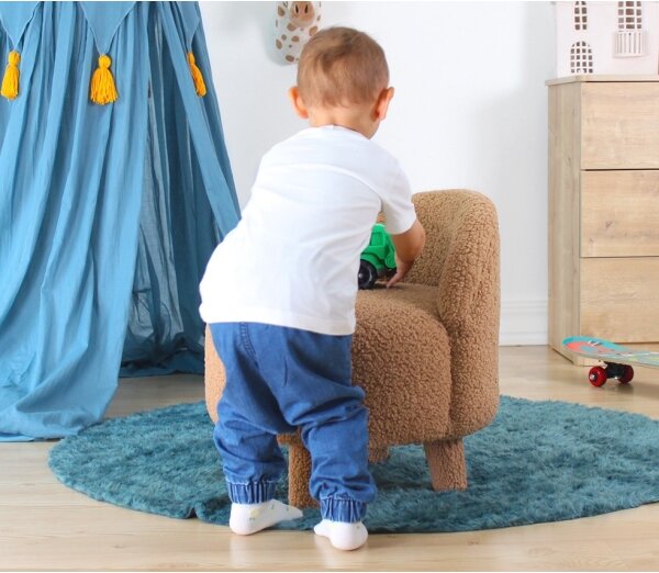 Dětské křeslo PIXI pr. 46 cm hnědá