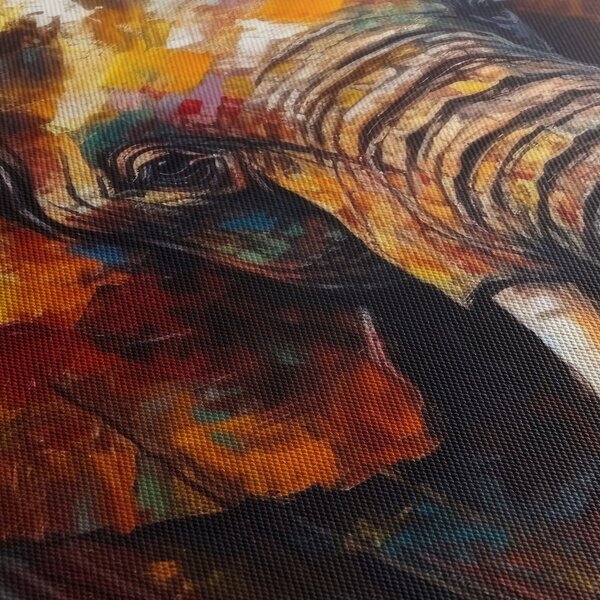 Obraz - Malba slona (170x50 cm)