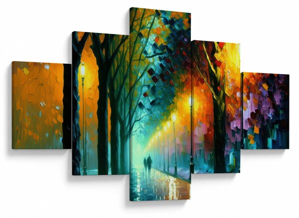 Obraz - Noční procházka (125x70 cm)