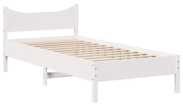 Rám postele se zásuvkami bílý 75 x 190 cm masivní borové dřevo 3301930