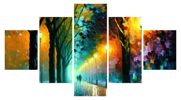 Obraz - Noční procházka (125x70 cm)