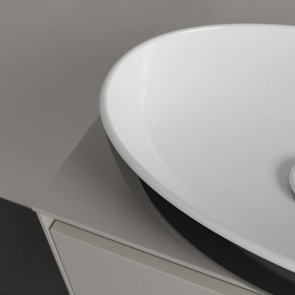Villeroy & Boch 438848BCT8 - Zápustné umyvadlo ARTIS 48x32,5 cm keramika/černá