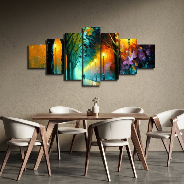 Obraz - Noční procházka (210x100 cm)