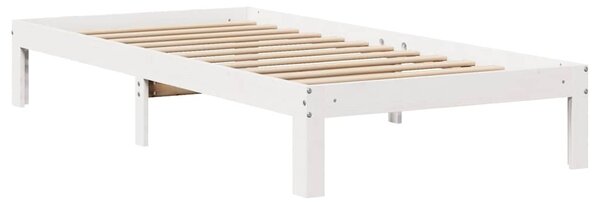 Rám postele se zásuvkami bílý 90 x 200 cm masivní borové dřevo 3301943