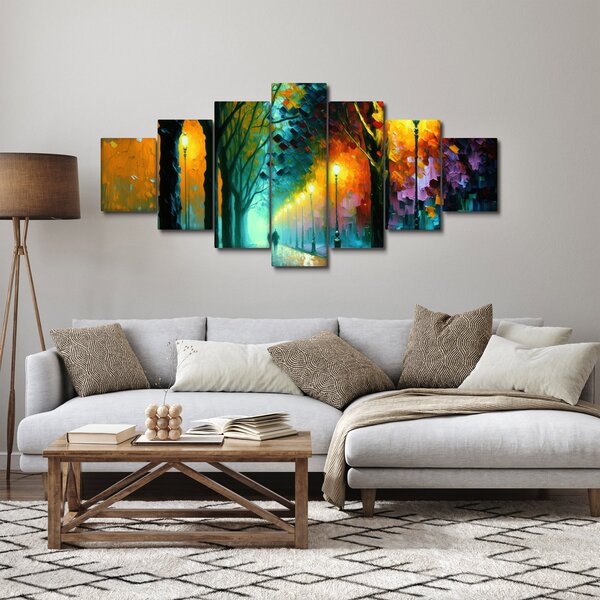 Obraz - Noční procházka (210x100 cm)