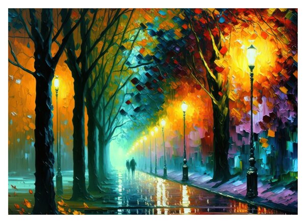Obraz - Noční procházka (70x50 cm)