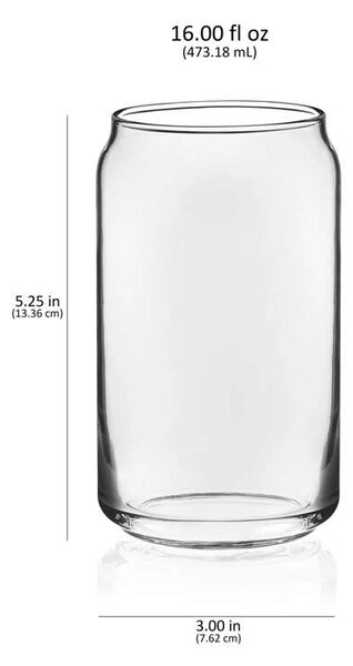 Onis sklenice Glass Can 475 ml 6 ks