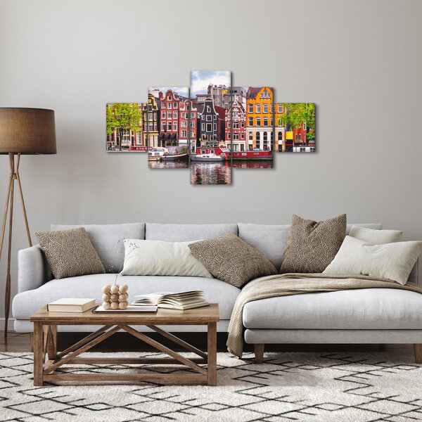 Obraz - Amsterdam, taneční domy (125x70 cm)
