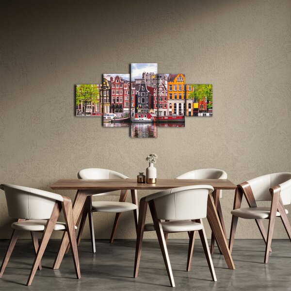 Obraz - Amsterdam, taneční domy (125x70 cm)