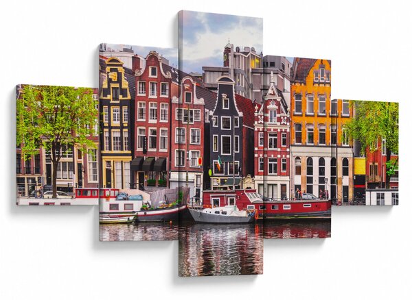 Obraz - Amsterdam, taneční domy (125x70 cm)