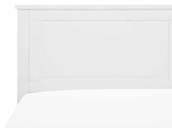 Postel Borovicové dřevo OLIVET 180 x 200 cm Bílá