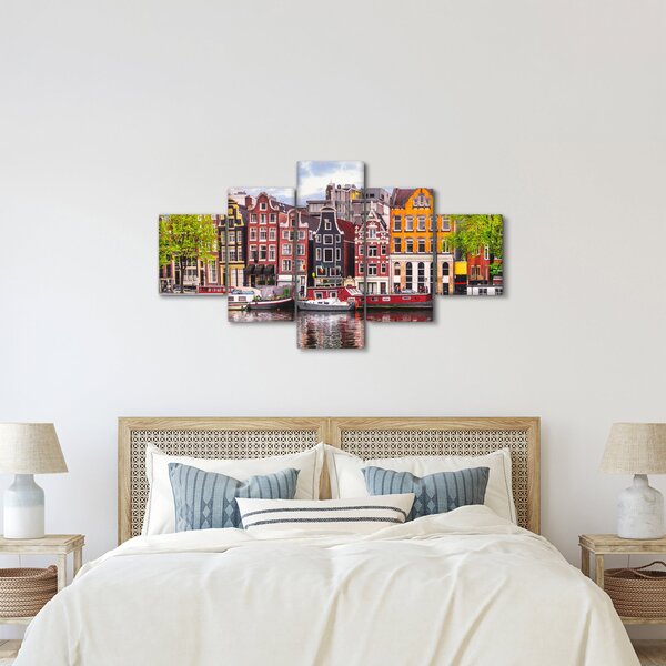 Obraz - Amsterdam, taneční domy (125x70 cm)