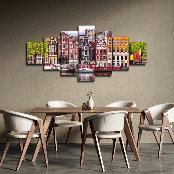 Obraz - Amsterdam, taneční domy (210x100 cm)