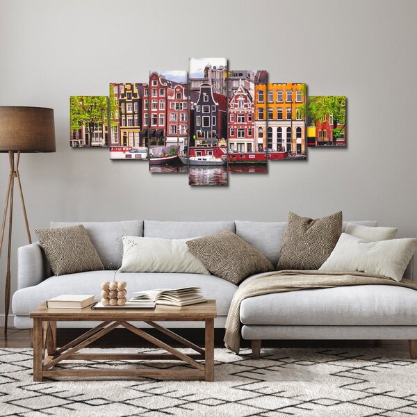 Obraz - Amsterdam, taneční domy (210x100 cm)