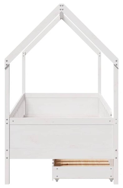 Dětská postel se zásuvkami 80 x 200 cm masivní borové dřevo 3302036