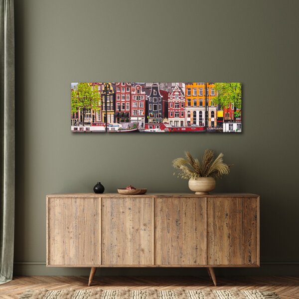 Obraz - Amsterdam, taneční domy (170x50 cm)