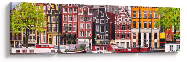 Obraz - Amsterdam, taneční domy (170x50 cm)