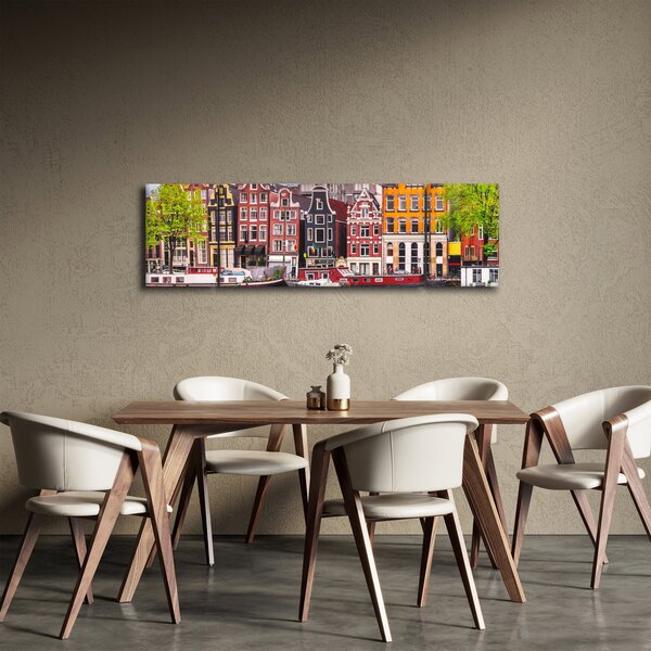 Obraz - Amsterdam, taneční domy (170x50 cm)
