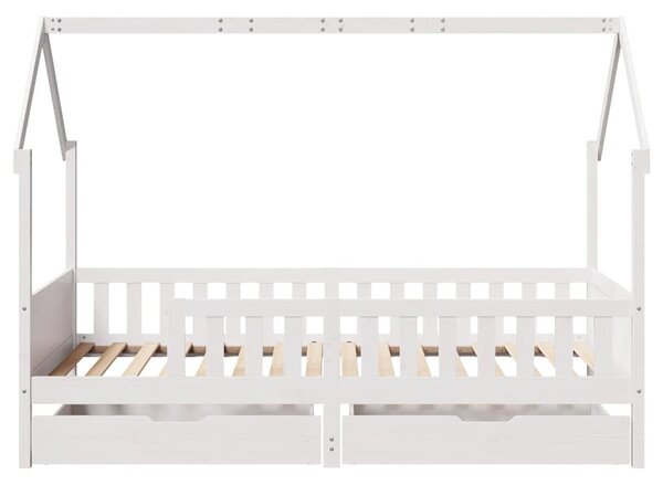 Dětská postel se zásuvkami 90 x 190 cm masivní borové dřevo 3302039
