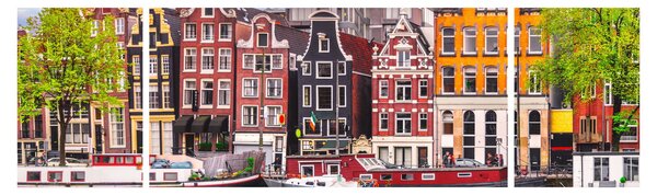 Obraz - Amsterdam, taneční domy (170x50 cm)