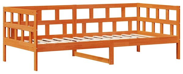 Válenda se zásuvkami voskově hnědá 80 x 200 cm masivní borovice 3302090