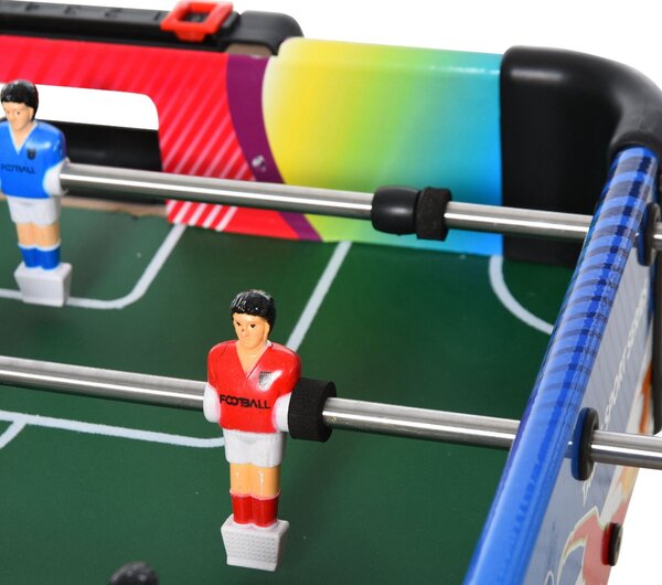 Skládací herní stůl HOMCOM 4v1 - Stolní fotbálek, Air Hockey, Pool, Ping Pong s příslušenstvím - 86,5x43,5x64 cm | Aosom
