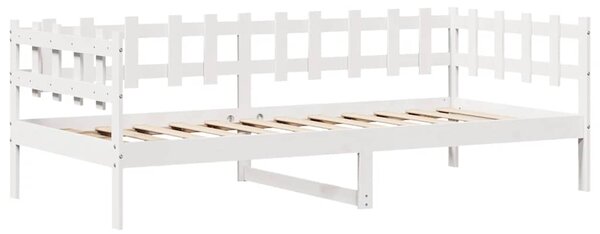 Válenda se zásuvkami bílá 80 x 200 cm masivní borovice 3302127