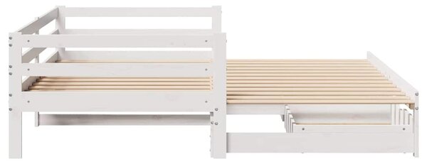 Válenda s přistýlkou a zásuvkami bez matrace bílá 80x200 cm 3302149
