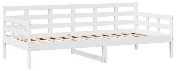 Válenda se zásuvkami bílá 90 x 200 cm masivní borovice 3302139