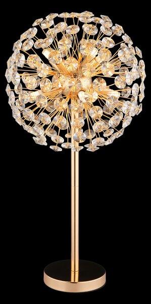 KŘIŠŤÁLOVÁ STOLNÍ LAMPA, 35/65 cm Globo - Online Only svítidla, Online Only