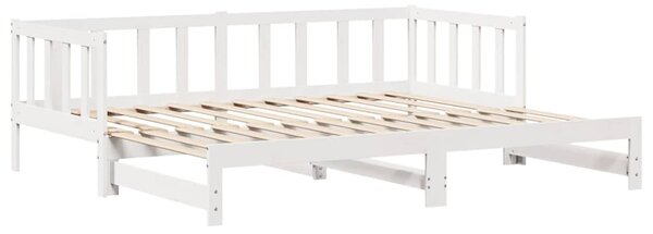 Válenda s přistýlkou a zásuvkami bez matrace bílá 90x200 cm 3302188