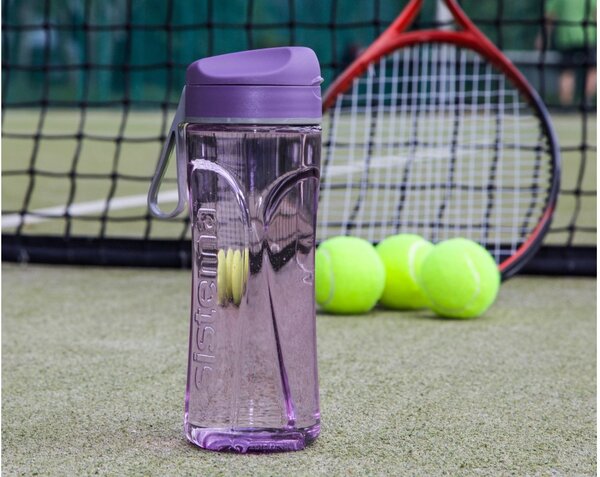 Sistema Tritanová láhev s poutkem Hydrate Swift Flip Top 600 ml, fialová