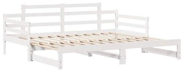 Válenda s přistýlkou a zásuvkami bez matrace bílá 80x200 cm 3302240