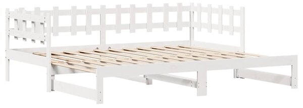 Válenda s přistýlkou a zásuvkami bez matrace bílá 90x200 cm 3302246