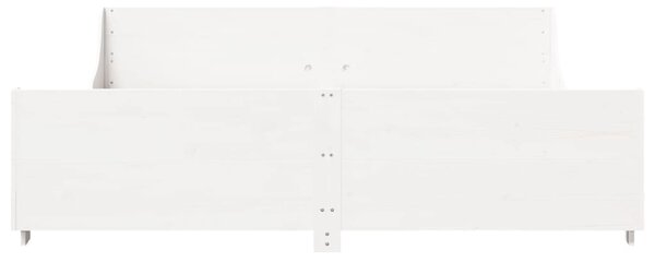 Postel bez matrace bílá 180 x 200 cm masivní borovice 3302274