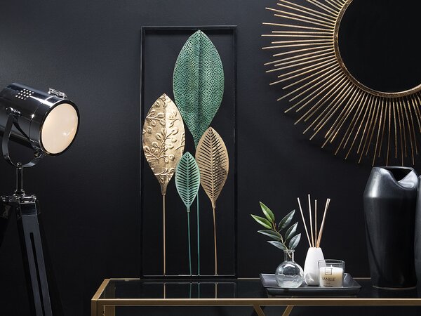 Závěsná ozdoba List PLATINUM Kov 75 cm Pestrá