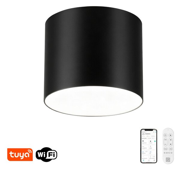 Immax NEO LITE RONDATES Smart stropní svítidlo černé 11,5cm 18W 1458lm Tuya WiFi BEACON