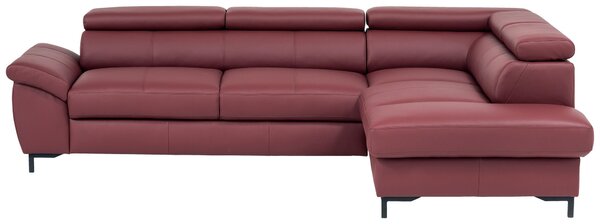 ROHOVÁ SEDAČKA, kůže, bordeaux Celina Home - Sedací soupravy