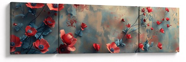Obraz - Vlčí máky (170x50 cm)