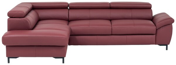 ROHOVÁ SEDAČKA, kůže, bordeaux Celina Home - Sedací soupravy