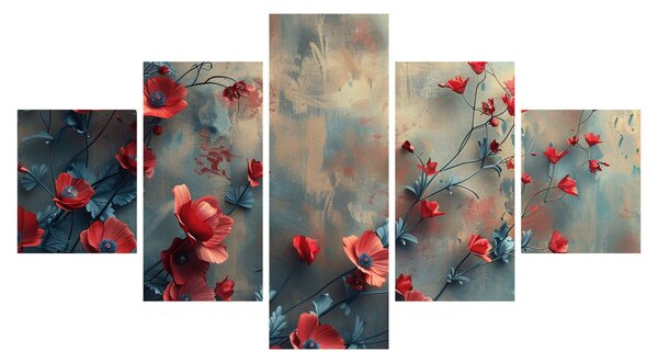 Obraz - Vlčí máky (125x70 cm)